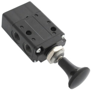 3/2 PUSH/PULL VALVE BLACK KNOB G1/4