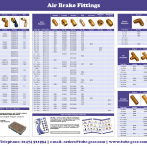 Air Brake Fitting Ranges Wallchart